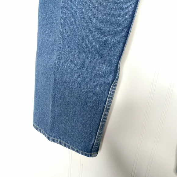 Tommy Hilfiger Blue Jeans Womens Size 9 Cargo Straight Leg Knee Patches - Picture 7 of 14